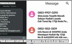 Contoh Sms Penipuan Hadiah